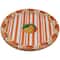 Citrus Kitchen 7" Orange Stripes Paper Snack Plates, 10ct. by Celebrate It™